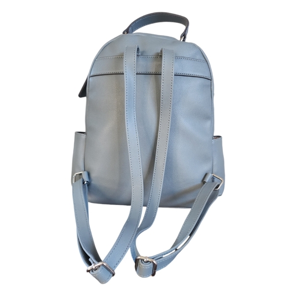 Nine West NEW Slate Blue Leather Backpack - Picture 12 of 12